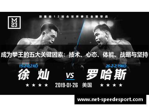 成为拳王的五大关键因素：技术、心态、体能、战略与坚持